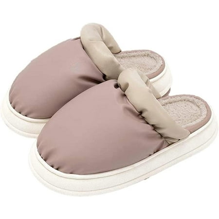 CoCopeaunts Women Waterproof Plush Slippers Memory Foam Warm Plush Bedroom Shoes Fluffy Soft Anti-Skid Cozy Slipper for Women Girls
CoCopeaunts Women Waterproof Plush Slippers Memory Foam Warm Plush Bedroom Shoes Fluffy Soft Anti-Skid Cozy Slipper for Women Girls