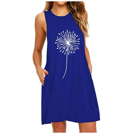 PEASKJP Wedding Dresses For Bride Dresses Nightdress Sleeveless Pocket Casual Fashion Womens Printing Dandelions Women s Dress Dresses Blue
PEASKJP Wedding Dresses For Bride Dresses Nightdress Sleeveless Pocket Casual Fashion Womens Printing Dandelions Women s Dress Dresses Blue