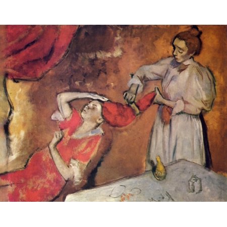 Combing the hair c.1892 Poster Print by Edgar Degas (18 x 24)