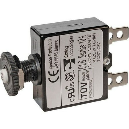 Blue Sea-Blue Sea 7057 20a Push Button Thermal With Quick Connect Terminals