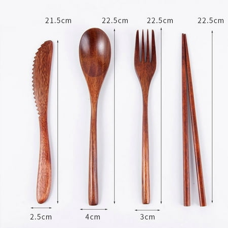 Wooden Spoon Fork Knife Chopsticks Cutlery Set Reusable Flatware Kitchen Tableware Utensil Household Office Camping Traveling
Wooden Spoon Fork Knife Chopsticks Cutlery Set Reusable Flatware Kitchen Tableware Utensil Household Office Camping Traveling