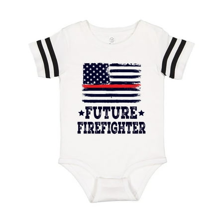 Inktastic Future Firefighter USA Gift Baby Boy or Baby Girl Bodysuit