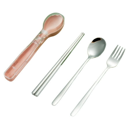 Chopsticks Fork Spoon Silverware Set Reusable Flatware Silverware For School Work Travel Outdoor Pink Silver
Chopsticks Fork Spoon Silverware Set Reusable Flatware Silverware For School Work Travel Outdoor Pink Silver