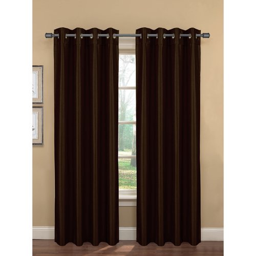 Becca Faux Silk Room Darkening Extra Wide 54 X 84 Grommet Curtain Panel