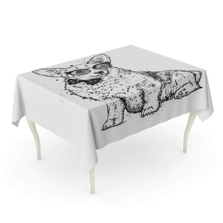 KDAGR Watercolor Cute Puppy with Glasses and Tie for Pedigree Dog Welsh Corgi B Tablecloth Table Desk Cover Home Party Decor 60x84 inch
KDAGR Watercolor Cute Puppy with Glasses and Tie for Pedigree Dog Welsh Corgi B Tablecloth Table Desk Cover Home Party Decor 60x84 inch