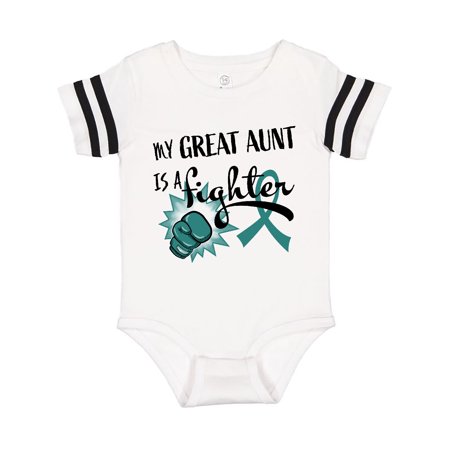 Inktastic Ovarian Cancer Awareness My Great Aunt is a Fighter Gift Baby Boy or Baby Girl Bodysuit
Inktastic Ovarian Cancer Awareness My Great Aunt is a Fighter Gift Baby Boy or Baby Girl Bodysuit
