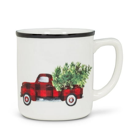 Set of 2 Buffalo Check Truck Mug
