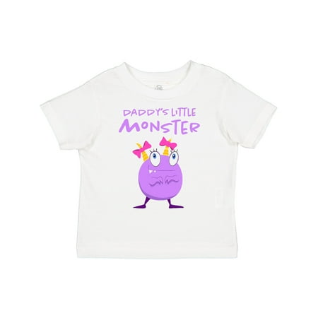 Inktastic Daddy s Little Monster Gift Toddler Toddler Girl T-Shirt