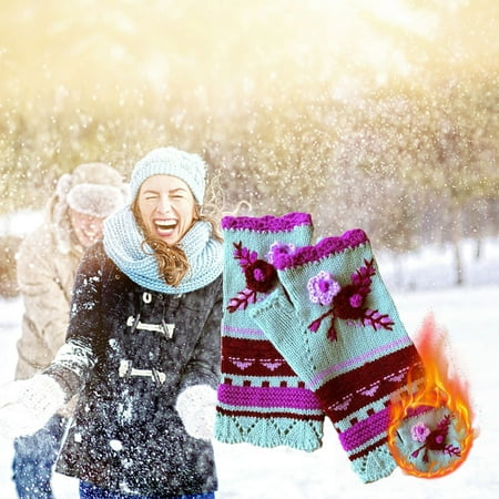 Womens Winter Warm Casual Flower Knit Gloves Handwarmers Gloves Mittens Knitted Half-Sleeved Flowers And Woolen Gloves TL6
Womens Winter Warm Casual Flower Knit Gloves Handwarmers Gloves Mittens Knitted Half-Sleeved Flowers And Woolen Gloves TL6