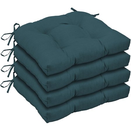 Better Homes and Gardens Outdoor Patio Wicker Seat Cushion, Set of 4