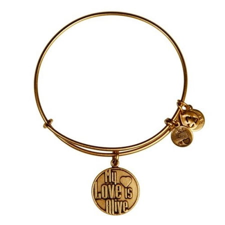 Authentic Alex And Ani My Love Is Alive Charm Bangle Bracelet, CBD12MLIAR