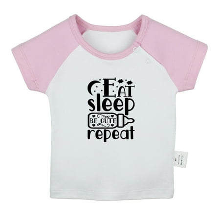 Eat Sleep Cute Repeat Funny T shirt For Baby Newborn Babies T-shirts Infant Tops 0-24M Kids Graphic Tees Clothing (Short Pink Raglan T-shirt 6-12 Months)
Eat Sleep Cute Repeat Funny T shirt For Baby Newborn Babies T-shirts Infant Tops 0-24M Kids Graphic Tees Clothing (Short Pink Raglan T-shirt 6-12 Months)