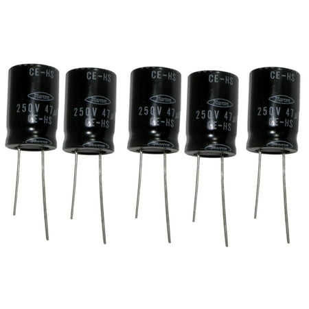 Marcon CEHSM2E470M3 Radial Electrolytic Capacitor 47uF 250V 20% Tolerance 5 Pcs