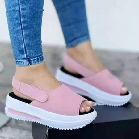 MarinaVida Women s High Heel Sandals Open Toe Platform Wedge Sandals Plus Size Wedge Heel Fish Mouth Sandals
MarinaVida Women s High Heel Sandals Open Toe Platform Wedge Sandals Plus Size Wedge Heel Fish Mouth Sandals