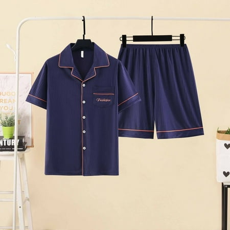 PIKADINGNIS OverSize Sleepwear Short Sleeve Spring Summer Cotton Pajamas Sets Short Pant Comfortable Male Pyjama Set Loose Leisure Outwear
PIKADINGNIS OverSize Sleepwear Short Sleeve Spring Summer Cotton Pajamas Sets Short Pant Comfortable Male Pyjama Set Loose Leisure Outwear
