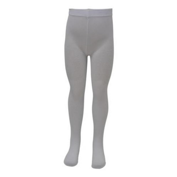 Piccolo Girls White Geometric Pattern Textured Tights 4-14