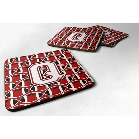 Caroline s Treasures CJ1082-QFC Letter Q Football Cardinal and White Foam Coaster Set of 4 3 1/2 x 3 1/2 multicolor
Caroline s Treasures CJ1082-QFC Letter Q Football Cardinal and White Foam Coaster Set of 4 3 1/2 x 3 1/2 multicolor