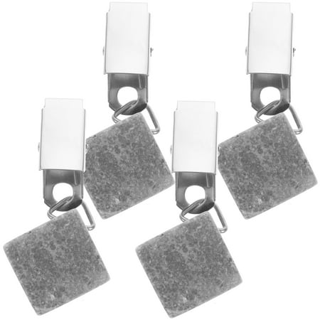 Qius 4pcs Tablecloth Weights Tablecloth Pendants Stone Table Cover Weights with Metal Clip for Outdoor
Qius 4pcs Tablecloth Weights Tablecloth Pendants Stone Table Cover Weights with Metal Clip for Outdoor