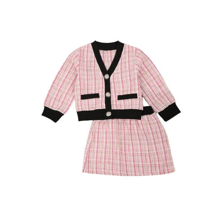 TheFound Infant Toddler Baby Girls Plaids Clothes Long Sleeve Coat Tops Mini Skirt Outfits Fall Winter Set
TheFound Infant Toddler Baby Girls Plaids Clothes Long Sleeve Coat Tops Mini Skirt Outfits Fall Winter Set