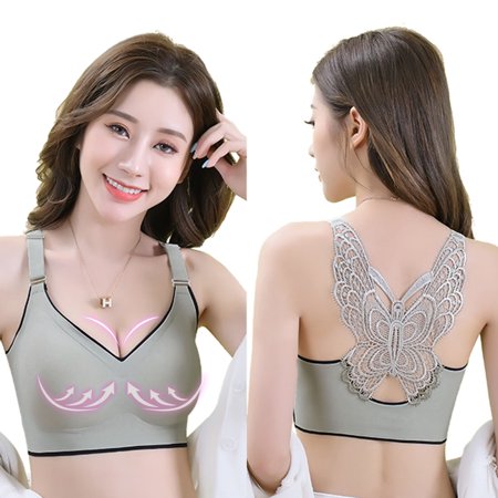 Sehao Bra Womens Large Size Butterfly Beauty Back Wrap Breast Latex No Steel Ring Ice Silk Sports Bra Gathering Underwear Clothing Shoes & Accessories Grey L
Sehao Bra Womens Large Size Butterfly Beauty Back Wrap Breast Latex No Steel Ring Ice Silk Sports Bra Gathering Underwear Clothing Shoes & Accessories Grey L
