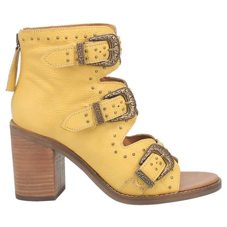 Dingo Womens Ziggy Studded Open Toe Shootie Pumps Dress Casual Casual