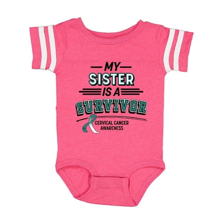 Inktastic My Sister is a Survivor Cervical Cancer Awareness Gift Baby Boy or Baby Girl Bodysuit
Inktastic My Sister is a Survivor Cervical Cancer Awareness Gift Baby Boy or Baby Girl Bodysuit