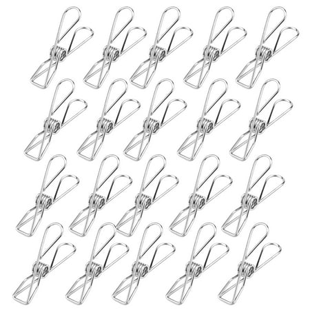 Jrocdr 20 Pack Clothespin Stainless Steel Wire Clip Durable Metal Pin For Clothesline Utility Pin For Laundry Kitchen Backyard Outdoor Clothes Woodworking Strap Clamp Clap on Lights Glue Spreader
Jrocdr 20 Pack Clothespin Stainless Steel Wire Clip Durable Metal Pin For Clothesline Utility Pin For Laundry Kitchen Backyard Outdoor Clothes Woodworking Strap Clamp Clap on Lights Glue Spreader
