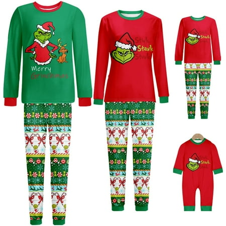 Grinch Christmas Pajamas For Family for Family Matching Pjs Set for Men/Women/Kids/Baby/Dogs Christmas Holiday
Grinch Christmas Pajamas For Family for Family Matching Pjs Set for Men/Women/Kids/Baby/Dogs Christmas Holiday