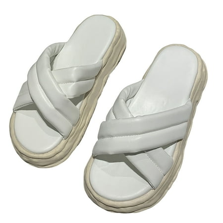 huanledash 1 Pair Women Slippers Cross Shape Anti Skid Rubber Candy Color Open Toe Sandals for Daily Wear
huanledash 1 Pair Women Slippers Cross Shape Anti Skid Rubber Candy Color Open Toe Sandals for Daily Wear