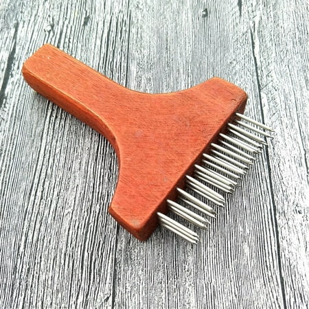 Kitchen Pounder Sharp Tool Mini Meat Tenderizer Professional Beefsteak Stainless Steel Needle Dinner Wooden Handle Pork