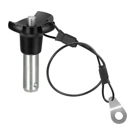 Uxcell 304 Stainless Steel Triangular Cap Push Button Quick Release Pin with 24.5cm Rope 12mm to 25mm
Uxcell 304 Stainless Steel Triangular Cap Push Button Quick Release Pin with 24.5cm Rope 12mm to 25mm