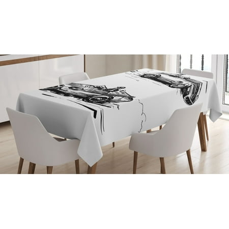Cars Tablecloth Vintage Racing Cars Hand Drawn Style Collection Nostalgic Automobile Sketch Artwork Rectangular Table Cover for Dining Room Kitchen 52 X 70 Inches Black White by Ambesonne
Cars Tablecloth Vintage Racing Cars Hand Drawn Style Collection Nostalgic Automobile Sketch Artwork Rectangular Table Cover for Dining Room Kitchen 52 X 70 Inches Black White by Ambesonne