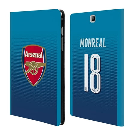 OFFICIAL ARSENAL FC 2017/18 PLAYERS AWAY KIT 1 LEATHER BOOK WALLET CASE COVER FOR SAMSUNG GALAXY TABLETS