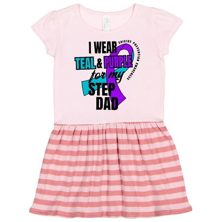 Inktastic Suicide Prevention I Wear Teal and Purple for My Step Dad Gift Toddler Girl Dress 
Inktastic Suicide Prevention I Wear Teal and Purple for My Step Dad Gift Toddler Girl Dress