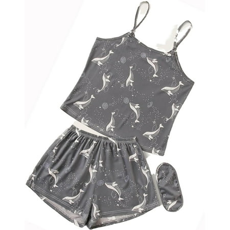 Womens Plus Pajamas Sets Galaxy Print Short Sets Sleepwear PJ Set Grey 1XL
Womens Plus Pajamas Sets Galaxy Print Short Sets Sleepwear PJ Set Grey 1XL