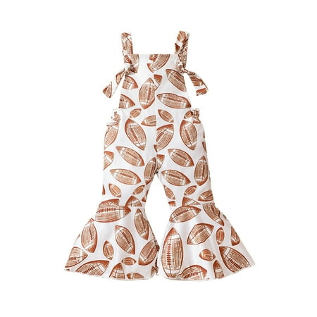 Bagilaanoe Toddler Baby Girl Jumpsuit Sleeveless Football Print Romper Overalls 6M 12M 18M 24M 3T 4T Kids Long Flared Pants Casual Outfits
Bagilaanoe Toddler Baby Girl Jumpsuit Sleeveless Football Print Romper Overalls 6M 12M 18M 24M 3T 4T Kids Long Flared Pants Casual Outfits