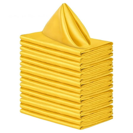20 Pack Square Napkin Cloth High Density Fashion Silk Faux Napkin Cloth Soft Smooth Fabric Satin Napkin Cloth for Dinner Wedding Banquet Party Decor
20 Pack Square Napkin Cloth High Density Fashion Silk Faux Napkin Cloth Soft Smooth Fabric Satin Napkin Cloth for Dinner Wedding Banquet Party Decor