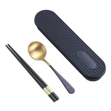 UDIYO Flatware Set 1 Set Noodles Chopsticks Food Grade Rust-proof Stainless Steel No-deformation Food Chopsticks Spoon Set for Home
UDIYO Flatware Set 1 Set Noodles Chopsticks Food Grade Rust-proof Stainless Steel No-deformation Food Chopsticks Spoon Set for Home