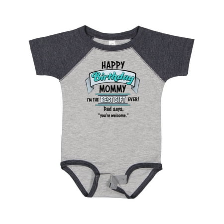 Inktastic Happy Birthday Mommy I m the Best Gift Ever in Blue Gift Baby Boy or Baby Girl Bodysuit
Inktastic Happy Birthday Mommy I m the Best Gift Ever in Blue Gift Baby Boy or Baby Girl Bodysuit