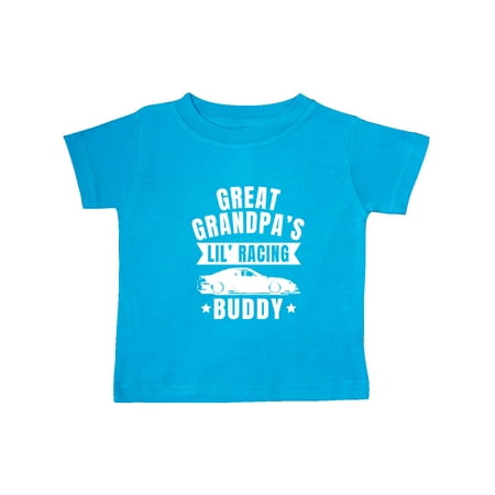 Inktastic Great Grandpas Lil Racing Buddy Gift Baby Boy or Baby Girl T-Shirt
