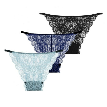 3Pcs Women Floral Thong Charming Mesh G-string Underwear Low Rise Lace G-String Strappy Panties Gift for Valentine
3Pcs Women Floral Thong Charming Mesh G-string Underwear Low Rise Lace G-String Strappy Panties Gift for Valentine