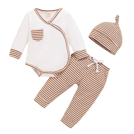 Utoimkio Little Girl Jumpsuit Clearance Toddler Baby Boys Girls Long Sleeve Romper Bodysuit+Striped Pants Hat Outfits
Utoimkio Little Girl Jumpsuit Clearance Toddler Baby Boys Girls Long Sleeve Romper Bodysuit+Striped Pants Hat Outfits