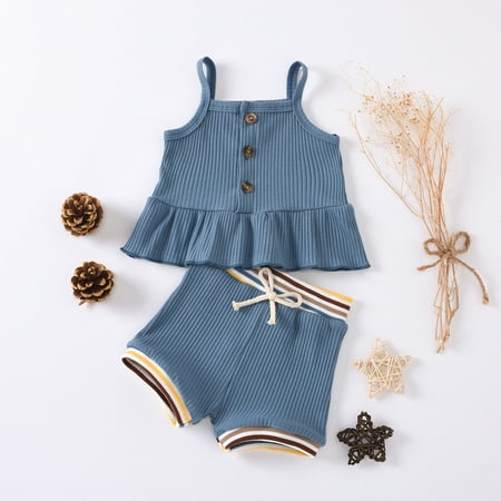 TOWED22 Toddler Girl Outfits Toddler Baby Girl Shorts Set Watermelon Ruffle Sleeve Top + Denim Shorts Summer Clothes Outfits Blue
TOWED22 Toddler Girl Outfits Toddler Baby Girl Shorts Set Watermelon Ruffle Sleeve Top + Denim Shorts Summer Clothes Outfits Blue