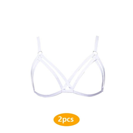 Widealiff 2pcs Strappy Erogenous Elastic Sweet Gift Lingerie Impressive Cupless Ductility Passionate Mysterious Assorted Colors Harness Bra
Widealiff 2pcs Strappy Erogenous Elastic Sweet Gift Lingerie Impressive Cupless Ductility Passionate Mysterious Assorted Colors Harness Bra