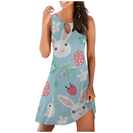 jsaierl Womens Easter Dress Rabbit Egg Graphic Summer Dresses Sleeveless Vacation Midi Dress Resort Wear Tank Dresses Happy Easter Gift for Women
jsaierl Womens Easter Dress Rabbit Egg Graphic Summer Dresses Sleeveless Vacation Midi Dress Resort Wear Tank Dresses Happy Easter Gift for Women