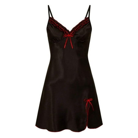 Clearance!New Ladies Lace-Up Satin Pajama Dress Split Hem Lace Trim Petticoat V-Neck Bridal Babydoll Black 3XL
Clearance!New Ladies Lace-Up Satin Pajama Dress Split Hem Lace Trim Petticoat V-Neck Bridal Babydoll Black 3XL
