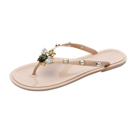 iOPQO Women s slipper Summer Fashion Clip Foot Sandals Craft Little Bee Lady Herringbone Sandals Fashion Flip-On Sandals Beige 38
iOPQO Women s slipper Summer Fashion Clip Foot Sandals Craft Little Bee Lady Herringbone Sandals Fashion Flip-On Sandals Beige 38