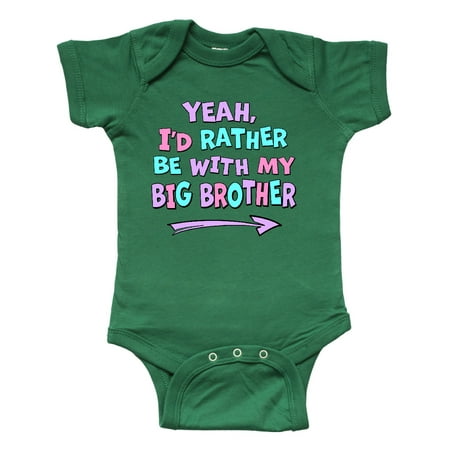 Inktastic Yeah I d Rather be with My Big Brother Pink Blue Purple Gift Baby Boy or Baby Girl Bodysuit
Inktastic Yeah I d Rather be with My Big Brother Pink Blue Purple Gift Baby Boy or Baby Girl Bodysuit