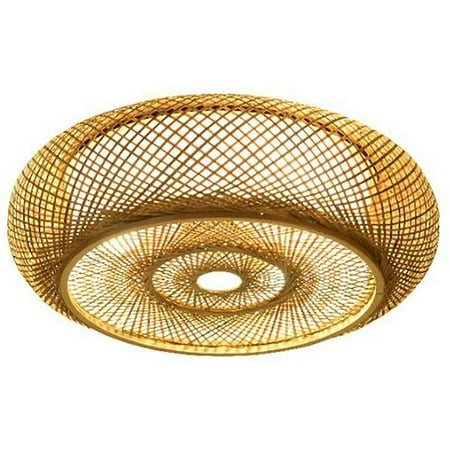 OUKANING Bamboo Cage Ceiling Lamp Drum Creative Decorative Art Ceiling Clamp Pendant Lamp Manual Natural Bamboo Lighting Lamp Bedroom Living Room (19.6Inches)
OUKANING Bamboo Cage Ceiling Lamp Drum Creative Decorative Art Ceiling Clamp Pendant Lamp Manual Natural Bamboo Lighting Lamp Bedroom Living Room (19.6Inches)