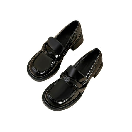 Gomelly Womens Heels Loafer Chunky Block Loafers Slip On Casual Shoes Non-slip Pumps Women Ladies Black 2# 8
Gomelly Womens Heels Loafer Chunky Block Loafers Slip On Casual Shoes Non-slip Pumps Women Ladies Black 2# 8